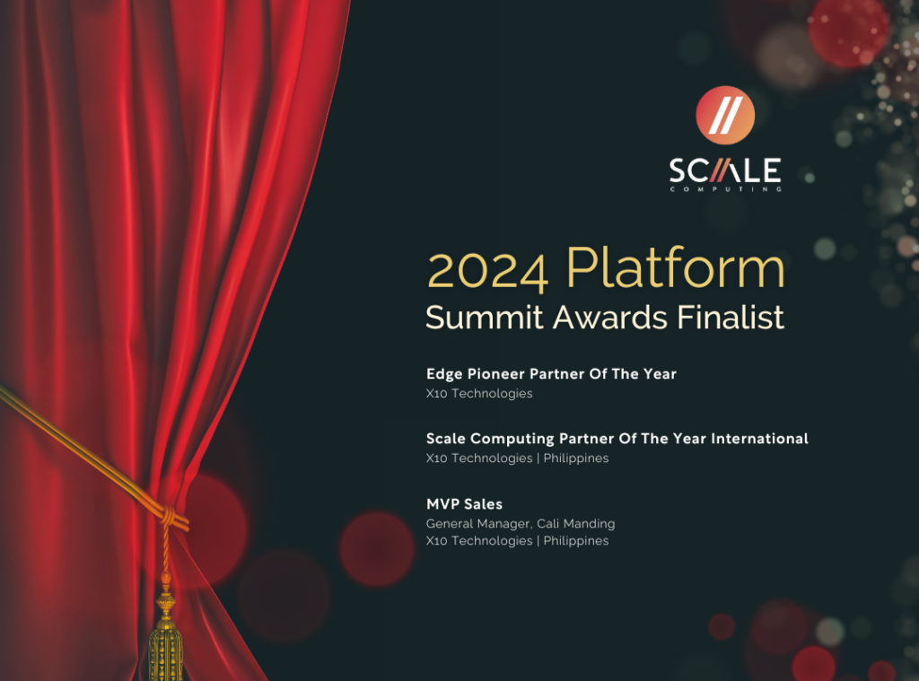 X10 Technologies Earns Finalist Spots in Scale Computing Platform Summit Awards